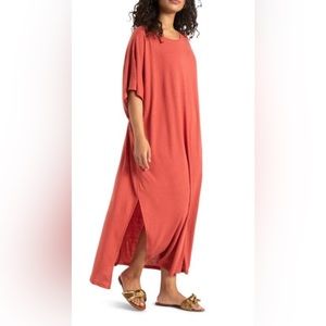 ELOQUII Tie Back Soft Back Dress NBW